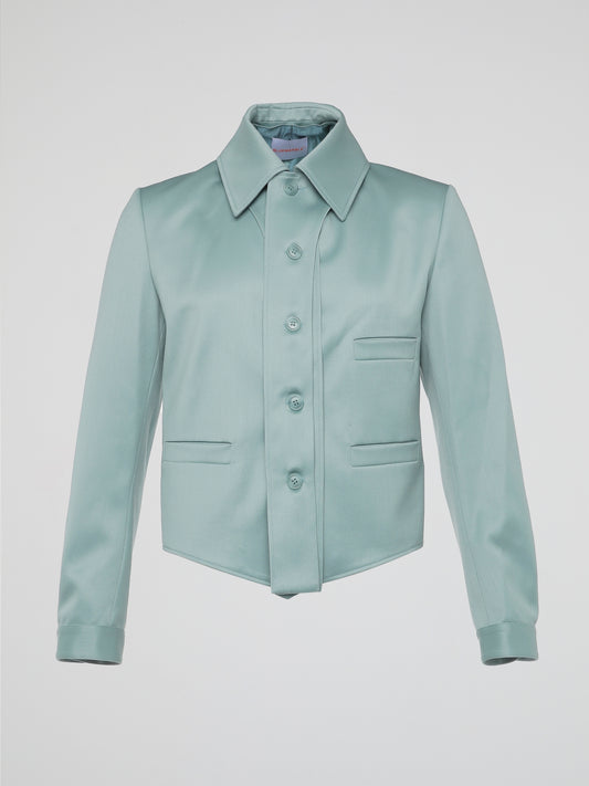 Teal Button Up Jacket