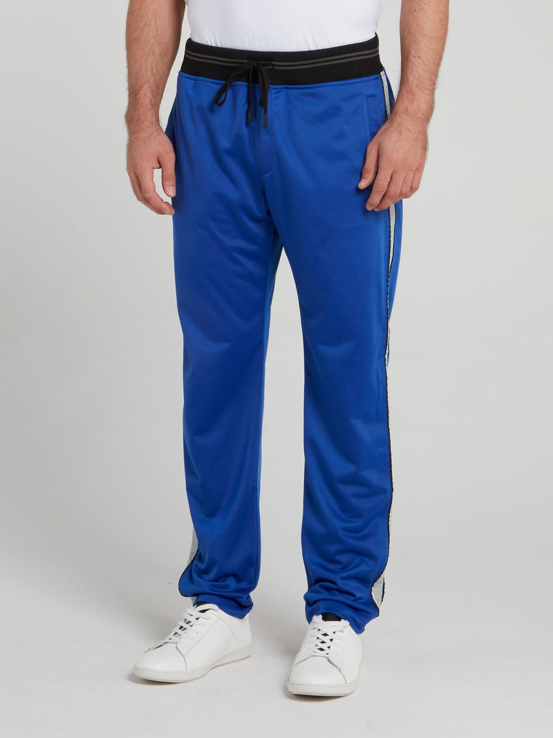 Blue Side Stripe Jogging Trousers