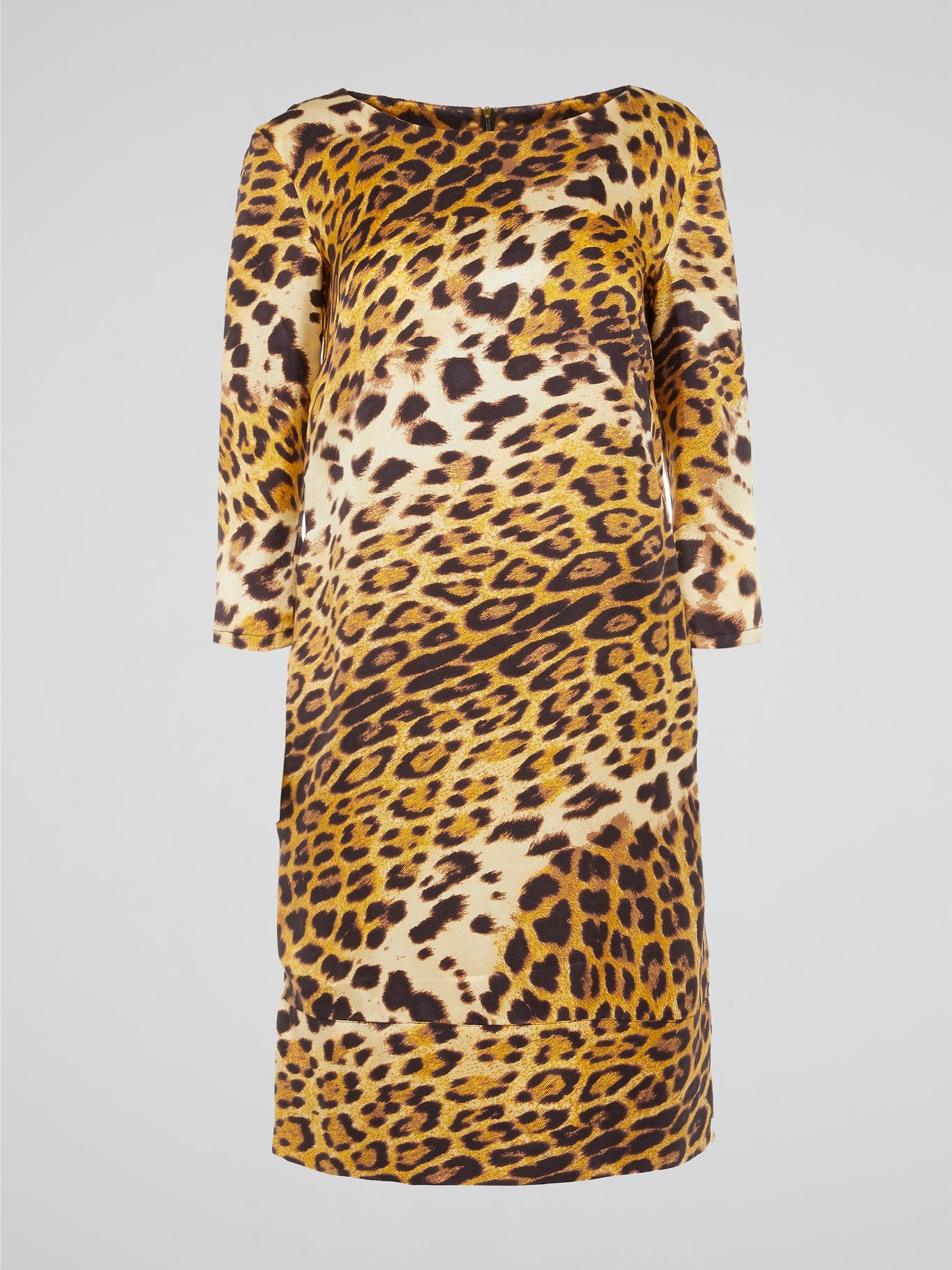 Yellow leopard print midi dress new arrivals