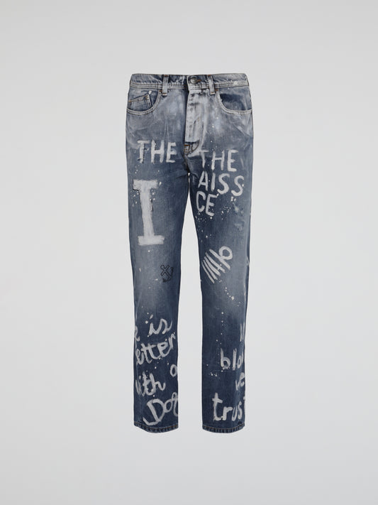 Graffiti Slim Fit Jeans