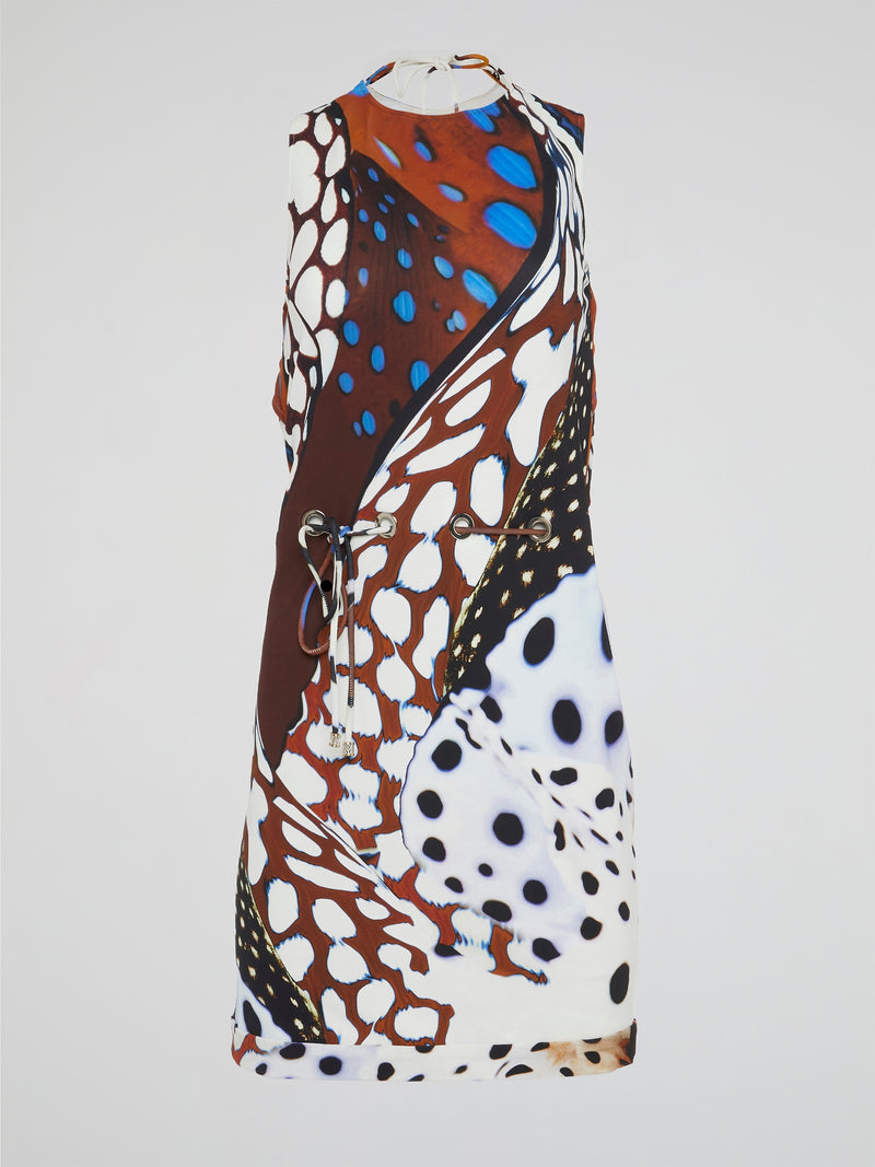 Abstract Print Halter Neck Dress Abstract Print Halter Neck Dress