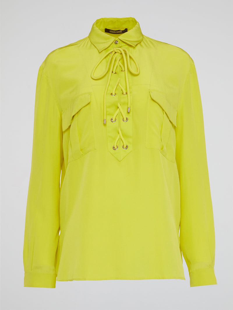 Neon yellow blouse online