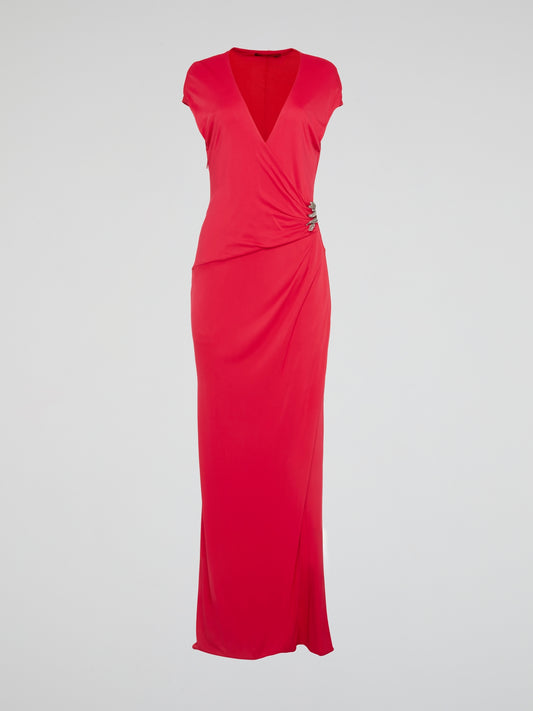 Steal the spotlight in this breathtaking Pink Overlap Maxi Dress by Roberto Cavalli. The flowing silhouette, vibrant pink hue, and chic overlapping design make it a must-have for any fashion-forward woman. Whether you're heading to a summer wedding or a glamorous event, this dress is sure to turn heads and make you feel like a true style icon.