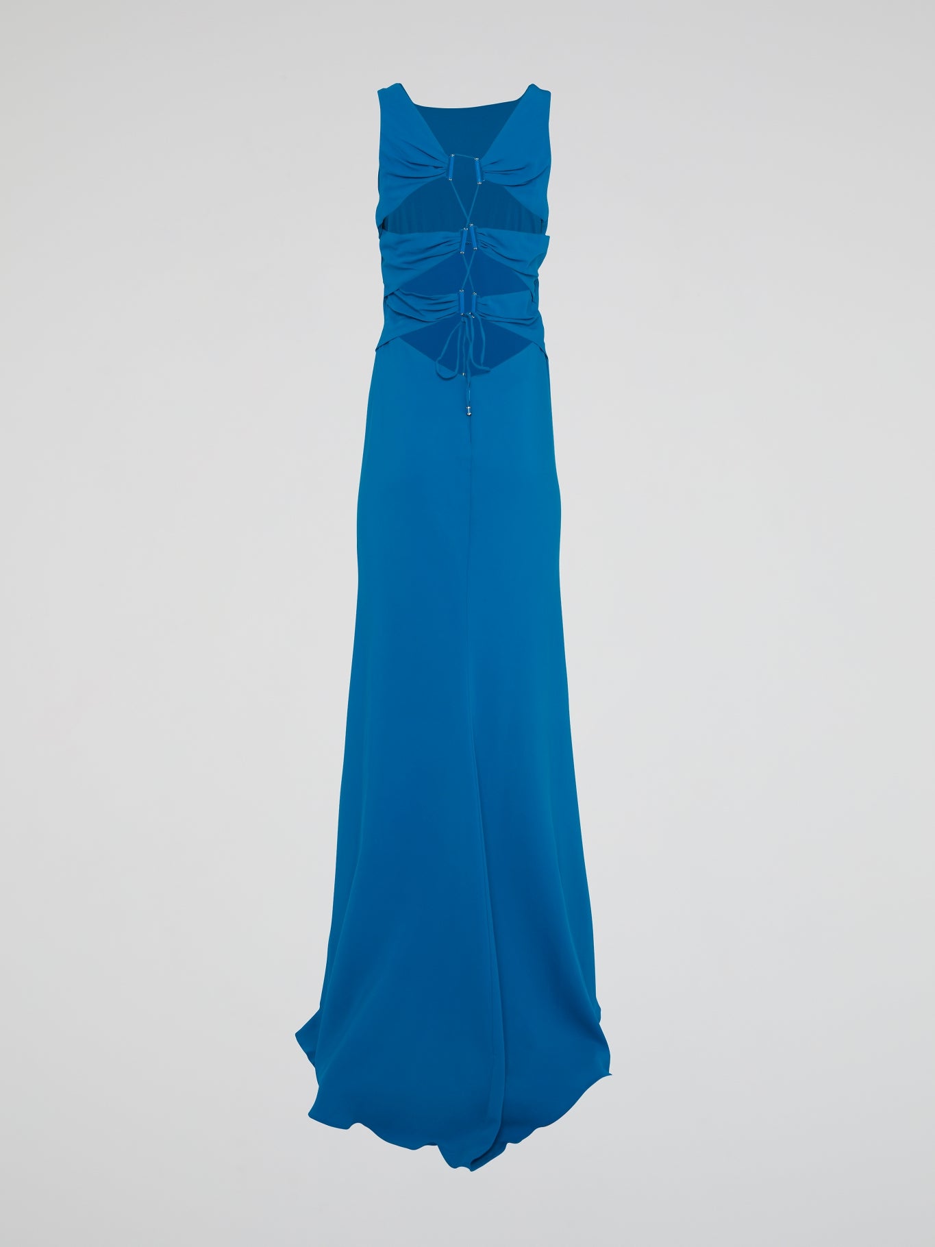Blue Lace Up Maxi Dress Maison-B-More Global Store Blue Lace Up Maxi Dress Maison-B-More Global Store