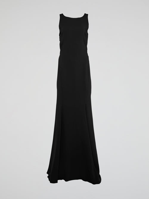 Black Lace Up Maxi Dress Black Lace Up Maxi Dress