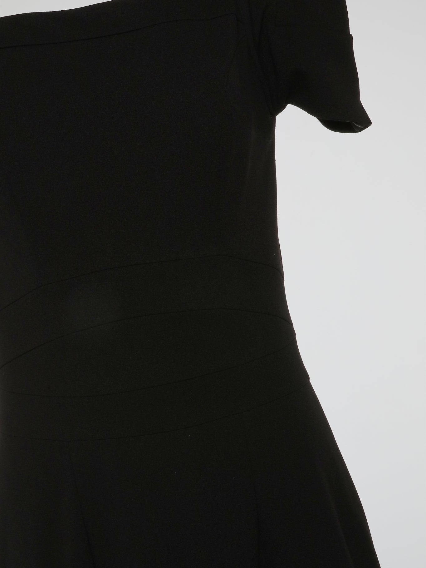 Maison-B-More Black Cold Shoulder Evening Dress M / Black Maison-B-More Black Cold Shoulder Evening Dress M / Black