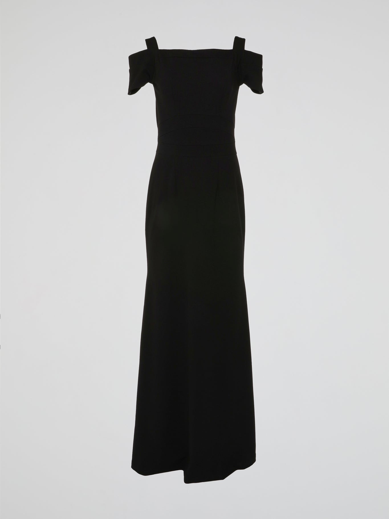 Maison-B-More Black Cold Shoulder Evening Dress M / Black