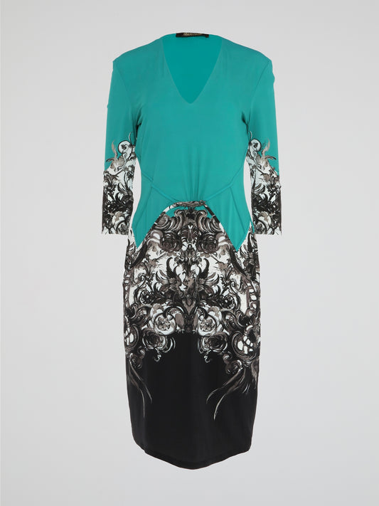 Elevate your style with this elegant Printed V-Neck Dress by Roberto Cavalli. Featuring a stunning mix of bold colors and intricate prints, this dress is bound to turn heads wherever you go. Made from high-quality materials and designed with a flattering V-neckline, this dress is perfect for special occasions or a night out on the town.