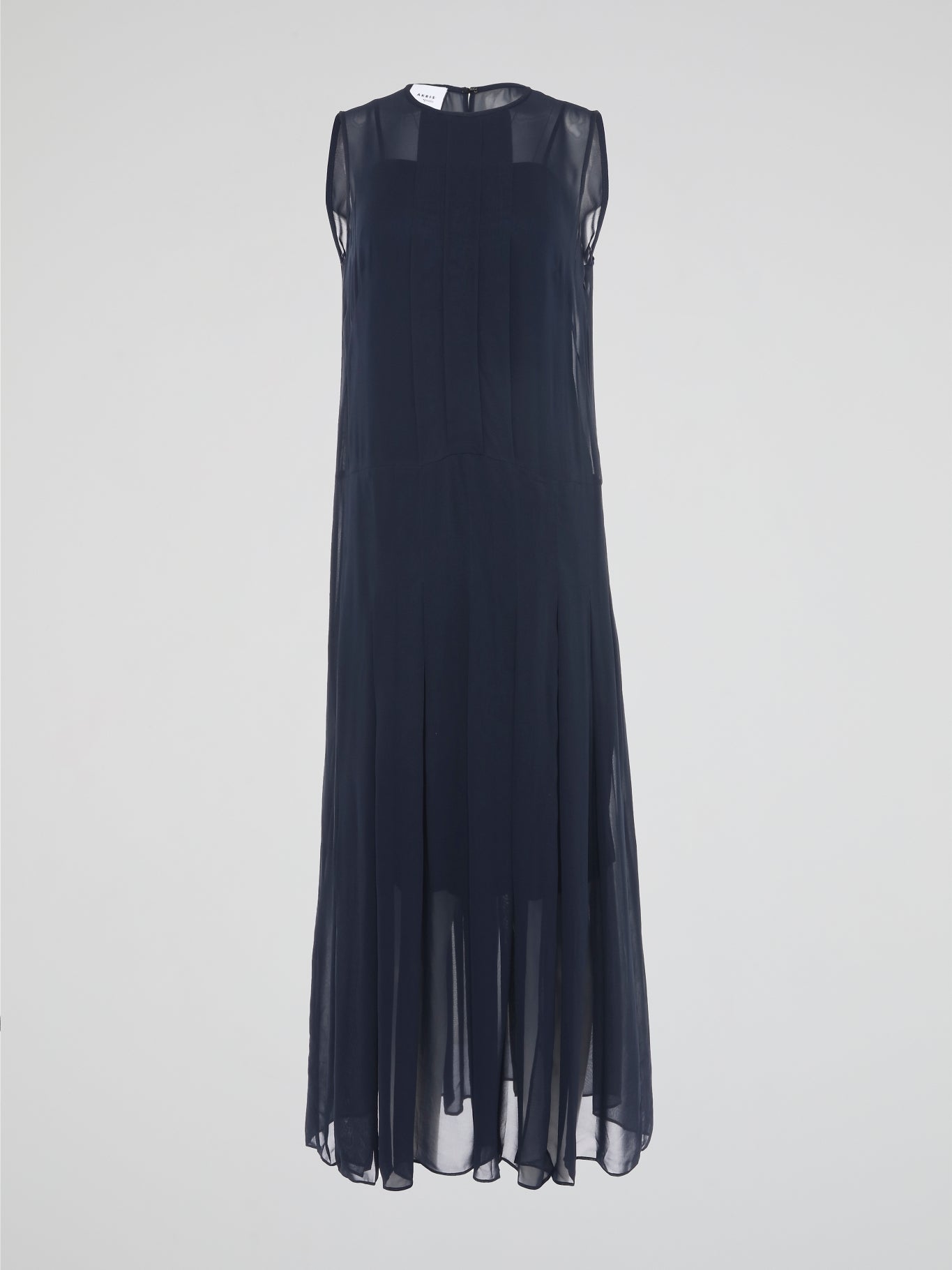 Navy Pleated Maxi Dress – Maison-B-More Global Store