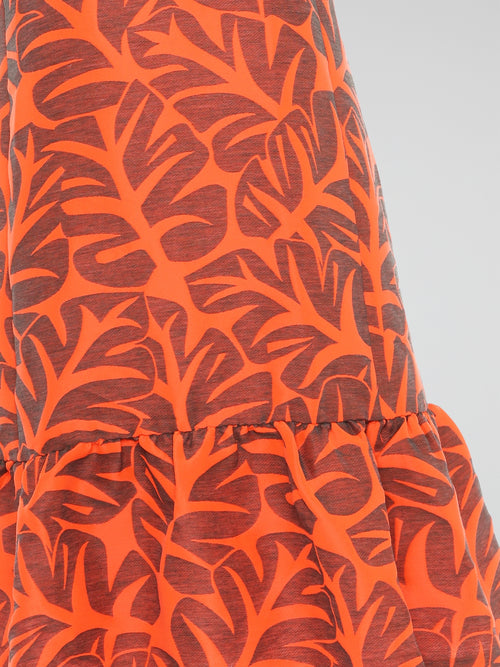 akris orange dress Akris Long-Sleeve V-Neck Silk Carwash Dress, Orange, Women's, 6