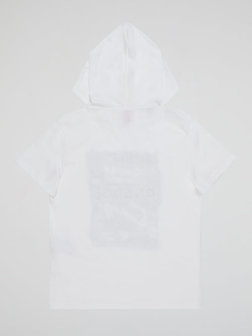 Get your mini fashionistas ready for an adventure with our White Printed Hooded T-Shirt (Kids)Iceberg! This unique and eye-catching piece combines coolness and comfort in one stylish package. With its striking iceberg design and cozy hood, your little ones will be the coolest kids on the block, turning heads wherever they go.