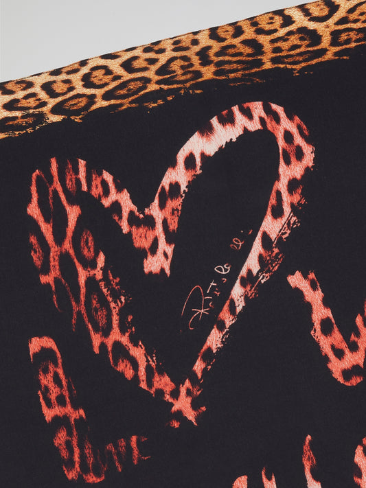 Wrap yourself in fierce style with the Animal Print Statement Scarf by Roberto Cavalli. This captivating accessory is a daring blend of elegance and untamed spirit, featuring a bold animal print pattern that demands attention. Crafted from luxurious materials, this scarf is a must-have for those who dare to make a fashion statement wherever they go.