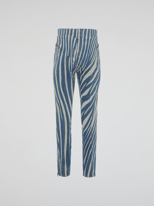 Zebra Print Jeans