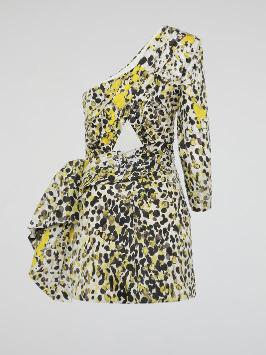 Channel your inner fierce and fearless self with the Leopard Print Asymmetrical Dress by Roberto Cavalli. This captivating garment boasts a striking clash of patterns and a daring asymmetrical silhouette that is sure to turn heads wherever you go. Embrace your wild side while wearing a fashion statement that exudes elegance, sophistication, and the untamed spirit of the leopard.