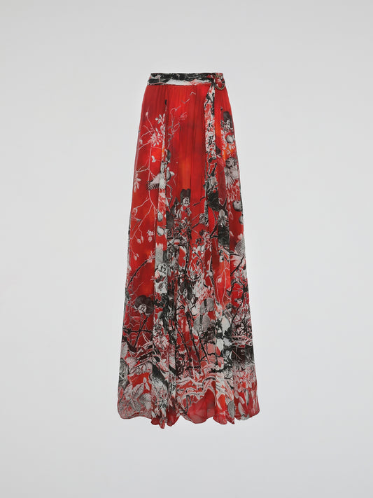 Indulge in the elegance of a timeless fashion statement with the Red Printed Maxi Dress by Roberto Cavalli. Embrace your inner goddess as the vibrant red hue and intricate print dance gracefully on the flowing fabric. This dress effortlessly captures the essence of glamour, offering a perfect blend of sophistication and confidence for any occasion.