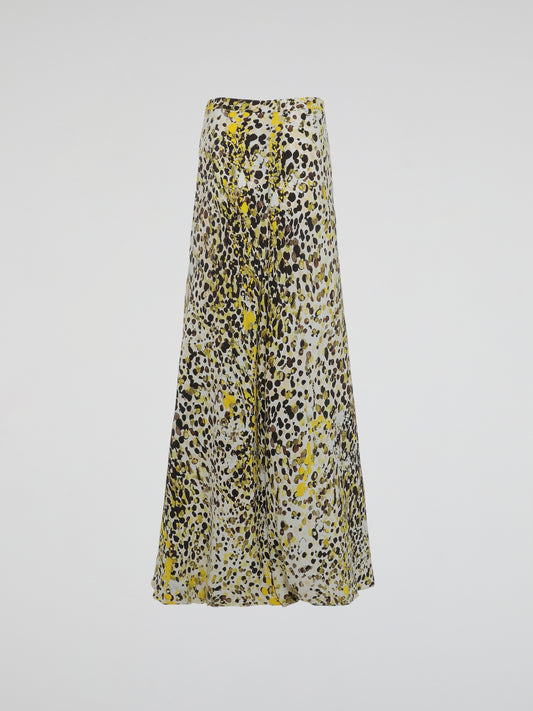 Unleash your wild side with the Leopard Print Maxi Skirt by Roberto Cavalli. Crafted with luxurious fabric and adorned with a fierce leopard print, this skirt effortlessly combines style and sophistication. Whether you're strutting through the concrete jungle or making a bold statement at a lavish party, this skirt is your ultimate fashion weapon for unleashing your inner feline goddess.