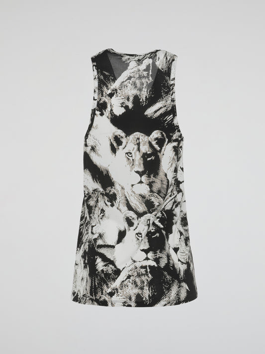 Get ready to unleash your wild side with the Animal Print Mini Dress by Roberto Cavalli. This fierce and fabulous dress features a striking print that beautifully emulates the untamed spirit of the animal kingdom. With its figure-flattering silhouette and luxurious fabric, this dress is perfect for any fashionista looking to make a bold style statement.