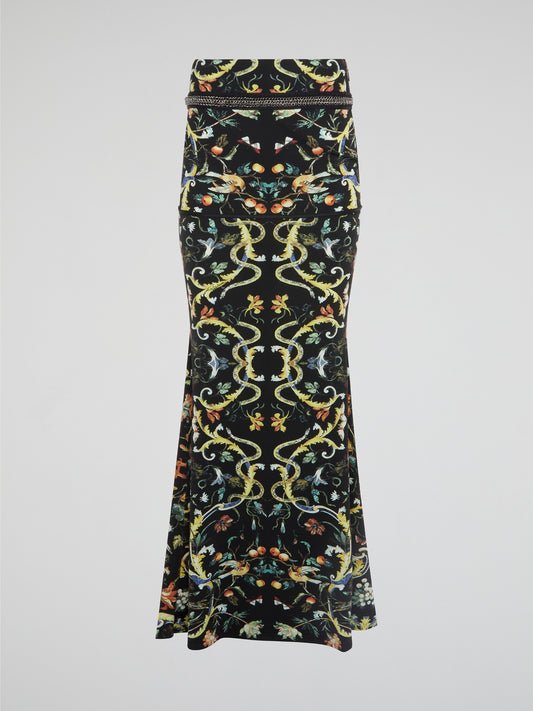 Transform your wardrobe with the luxurious Baroque Print Maxi Skirt by Roberto Cavalli. This stunning piece combines timeless elegance with a modern twist, featuring intricate baroque-inspired patterns in a bold and vibrant color palette. Command attention wherever you go in this statement skirt that exudes confidence and sophistication.
