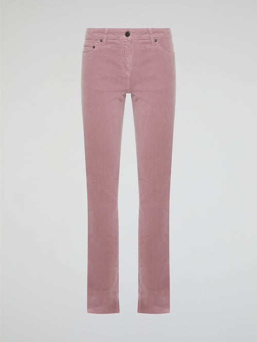 Step out in style with these Pink Skinny Denim Jeans from Roberto Cavalli, the epitome of high fashion and luxury. Crafted with precision and attention to detail, the vibrant pink color adds a fun and feminine touch to your wardrobe. Whether you dress them up or down, these jeans are sure to make a statement wherever you go.