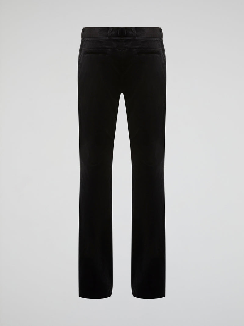 Step out in style with these sleek and sophisticated Black Skinny Trousers by Roberto Cavalli. Crafted from luxurious, high-quality fabric, these trousers hug your curves in all the right places for a flattering fit. Whether you're heading to a board meeting or a night out on the town, these trousers will elevate any outfit with a touch of Italian glamour.