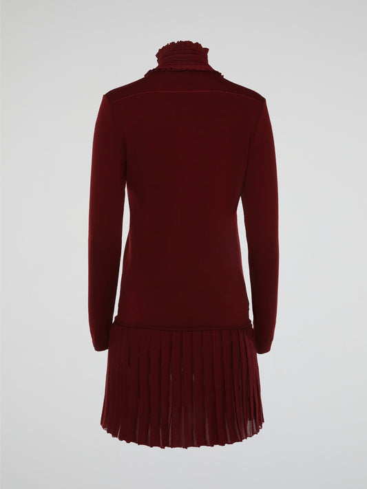 Step into luxury and sophistication with the Burgundy Frill Detailed Dress by Roberto Cavalli. This show-stopping piece features intricate frill detailing that cascades elegantly down the silhouette, creating a stunning and unique look. Perfect for any special occasion, this dress will make you feel like a true fashion icon.