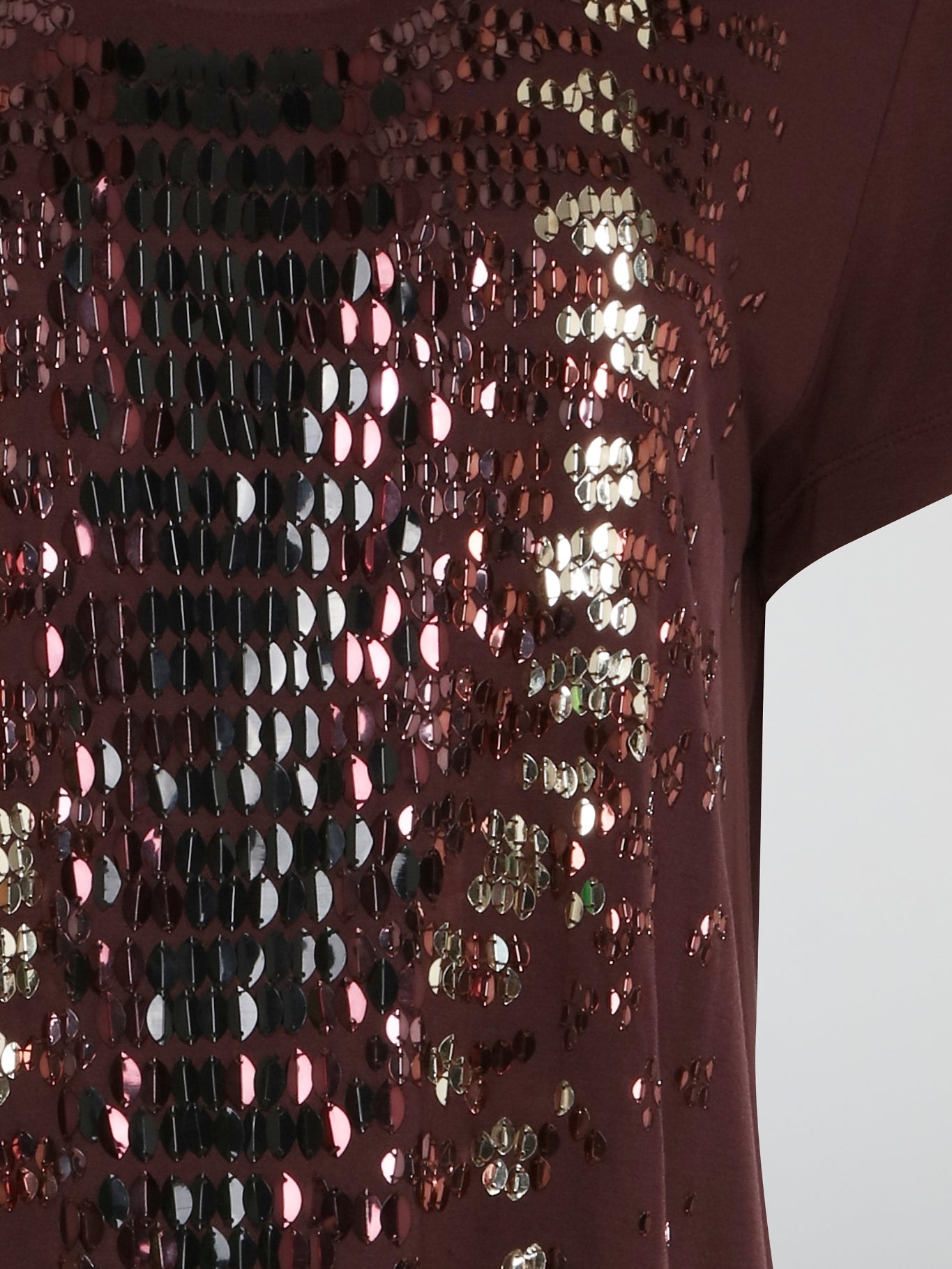 Burgundy Sequin Embroidered T-Shirt Dress – Maison-B-More Global Store Burgundy Sequin Embroidered T-Shirt Dress – Maison-B-More Global Store