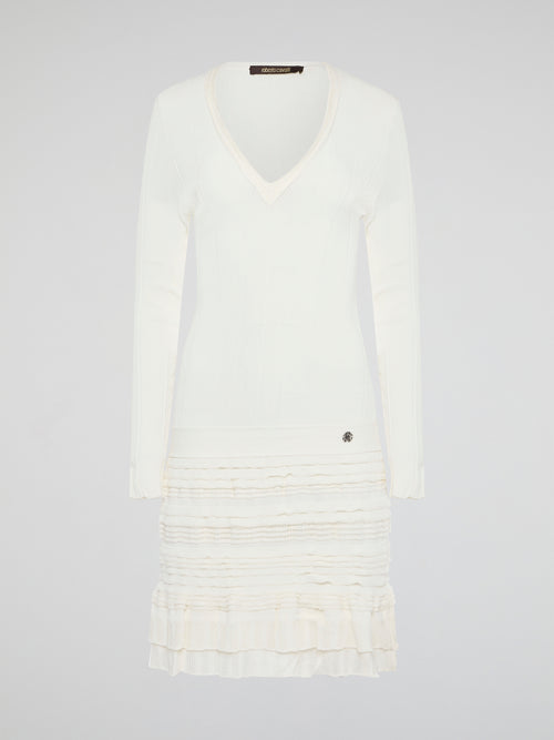 winter white knit dress Handmade White Boucle Sweater Dress, Plus Size Turtleneck Tunic