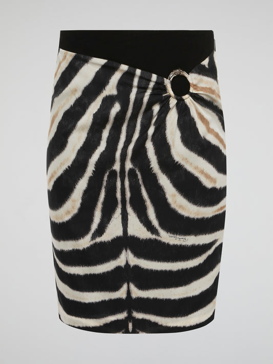 Unleash your wild side with this stunning Animal Print Pencil Skirt by Roberto Cavalli. Crafted with luxurious materials and a flawless silhouette, this skirt will make you feel fierce and fabulous. Whether you're in the office or hitting the town, this statement piece is sure to turn heads wherever you go.