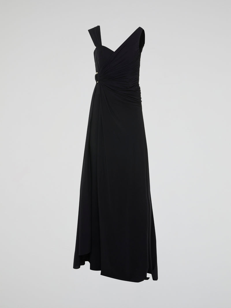 L.p.r.d Chiara Boni Black Asymmetrical Jumpsuit 42 / Black L.p.r.d Chiara Boni Black Asymmetrical Jumpsuit 42 / Black