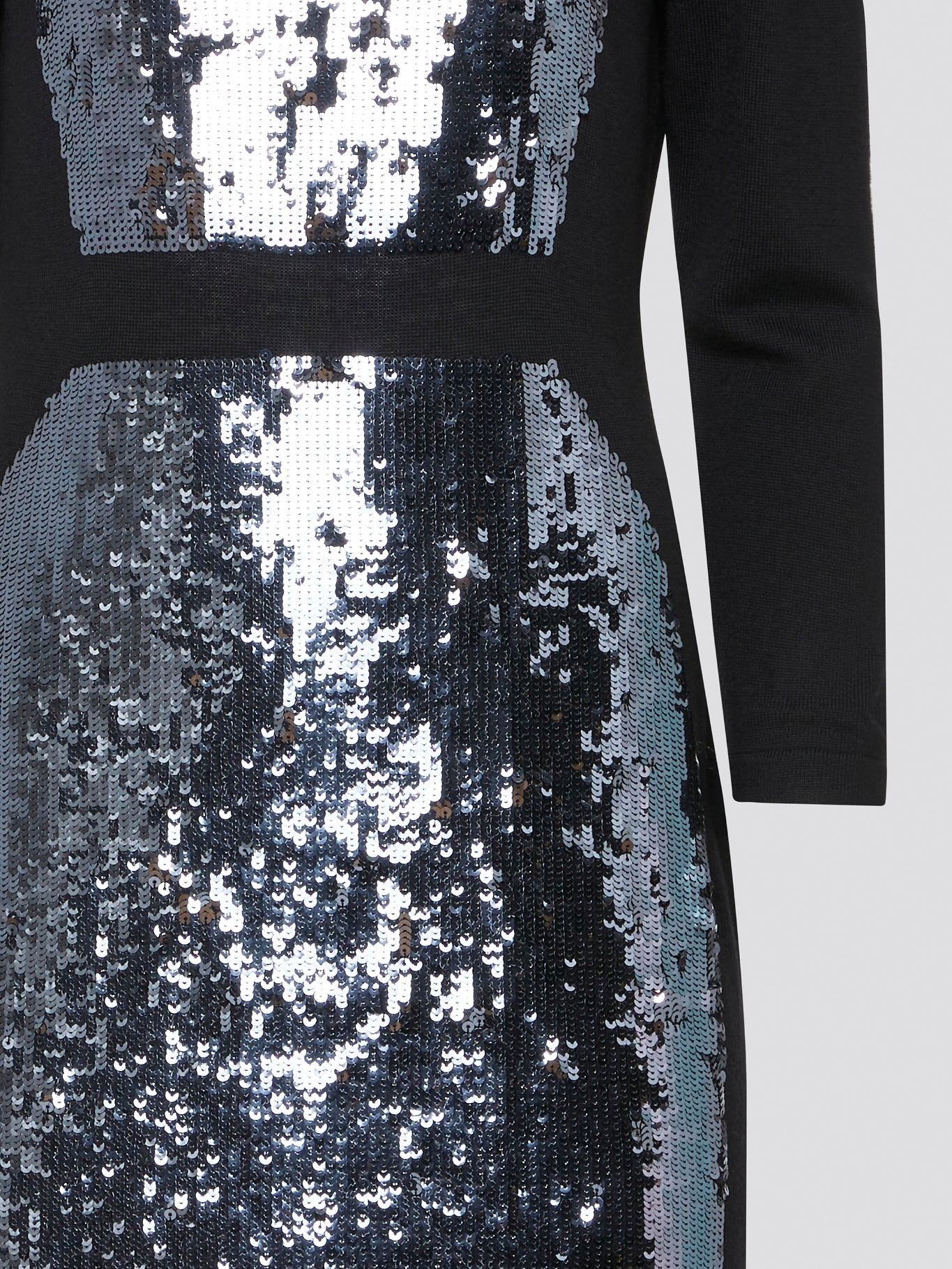 sequin panel dress Dark Grey Grey Sparkly Long Dress Sparkly Rhinestone Grey Sequin Trumpet Panel Prom Dress