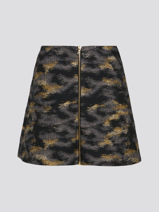 Stand out from the crowd with Markus Lupfer's Abstract Print Zip Up Mini Skirt, a playful and vibrant addition to your wardrobe. Featuring a bold and colorful abstract print, this skirt is perfect for adding a touch of fun to any outfit. The zip up front adds an edgy twist, making it a versatile piece that can be dressed up or down for any occasion.