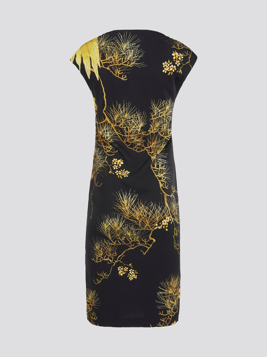Elevate your wardrobe with this striking Black Printed Cap Sleeve Dress by Roberto Cavalli. The bold print and feminine silhouette make this piece a standout choice for any special occasion or night out. Embrace your inner fashionista and make a statement in this designer dress that is sure to turn heads.