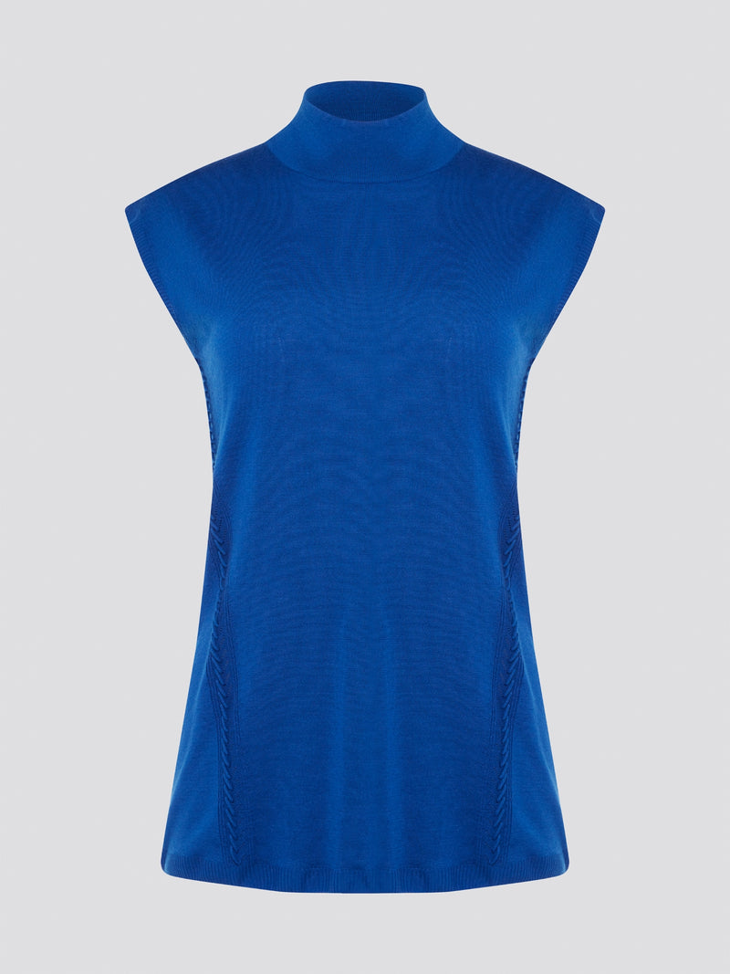 Transform your style with sleek sophistication in this stunning Blue Turtleneck Top by Roberto Cavalli. Crafted with luxurious fabric, this top features a flattering silhouette and eye-catching color that will make you stand out from the crowd. Elevate your wardrobe with this versatile piece that can be dressed up or down for any occasion.