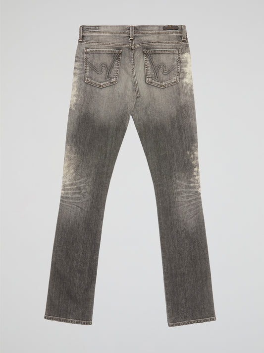 Step up your denim game with our Grey Distressed Denim Jeans from Citizens Of Humanity. Made with premium quality denim and intricate distressing detail, these jeans are perfect for adding a touch of edgy style to any outfit. Whether you're dressing them up or down, these jeans are a must-have staple for any fashion-forward wardrobe.