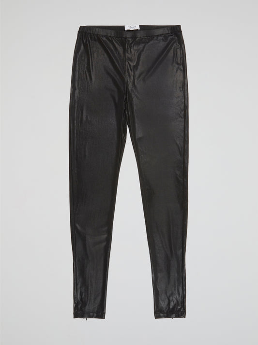 Step into style with Blugirl's black leather pants, perfect for those who want to make a bold fashion statement. Made with high-quality materials, these pants offer a sleek and edgy look that will turn heads wherever you go. Whether you dress them up with heels or keep it casual with sneakers, these leather pants are a versatile wardrobe staple.