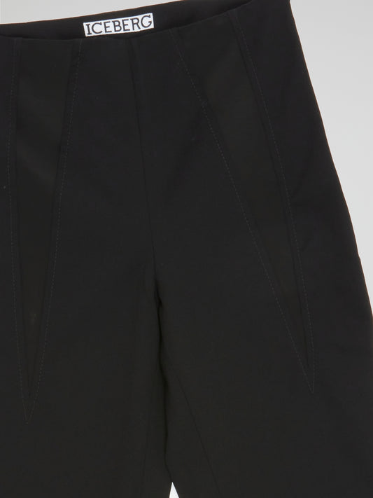 Elevate your wardrobe with these sleek and sophisticated Black High Waist Trousers from Iceberg, perfect for a day at the office or a night out on the town. The high waist design creates a flattering silhouette, while the luxurious fabric ensures all-day comfort and style. Make a statement with these timeless trousers that effortlessly blend elegance and edge.