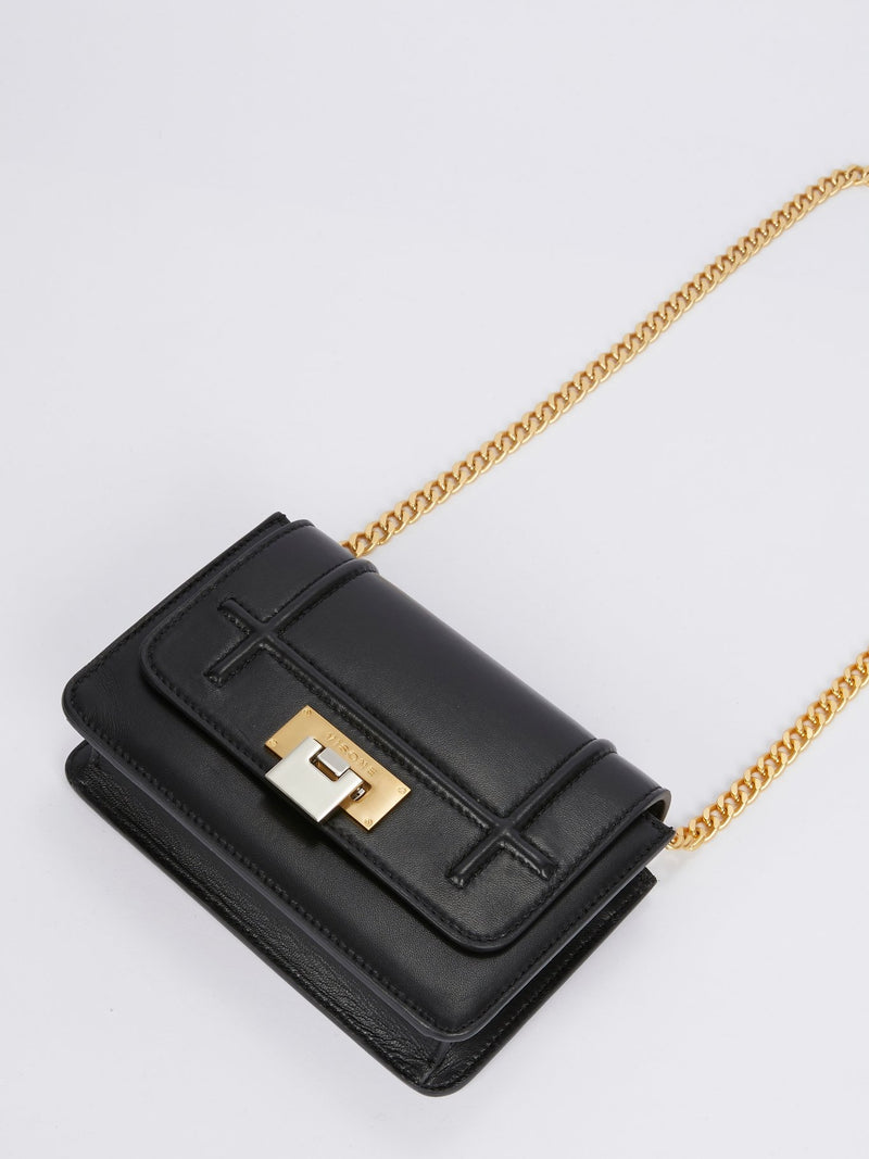 Lizzy Black Leather Mini Bag