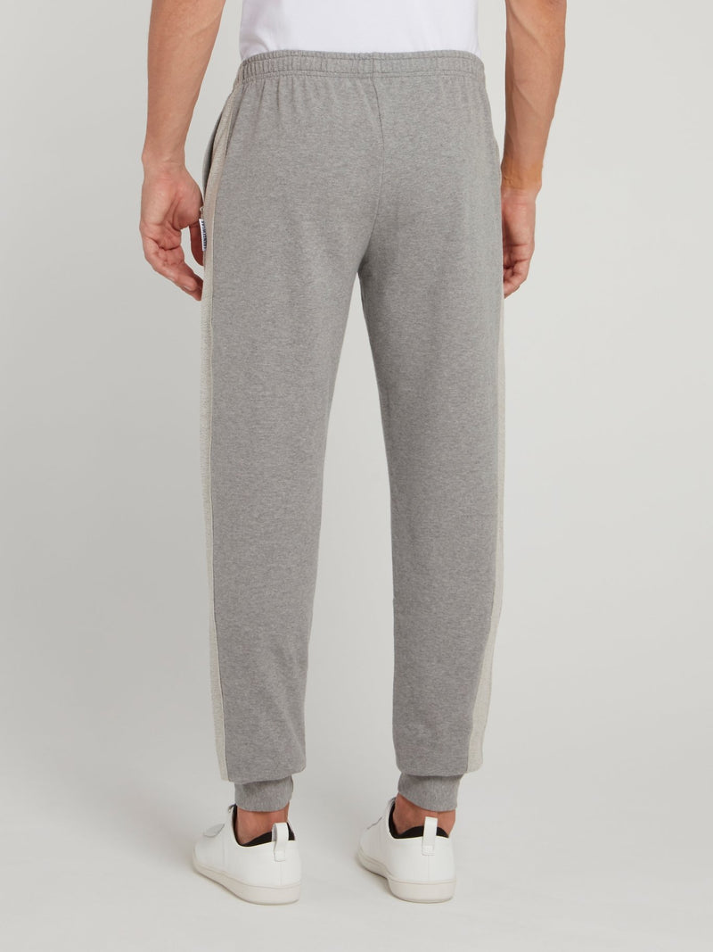 Grey Cotton Military Pants