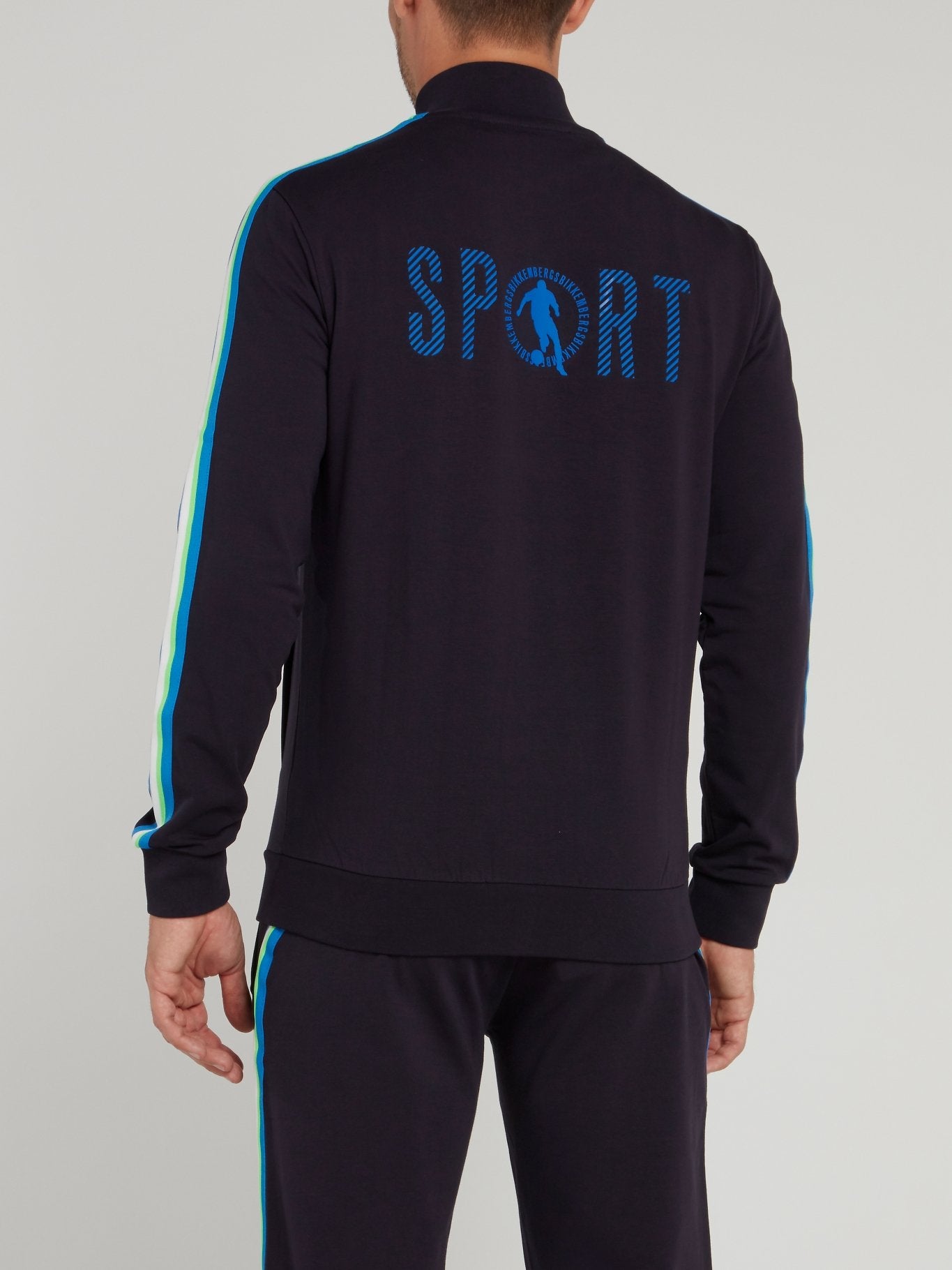 Темно-синяя куртка с логотипом Sport
