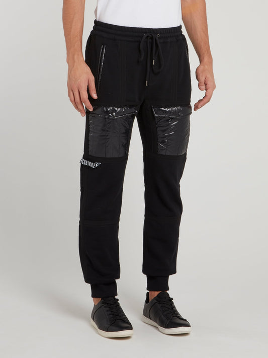 Черные спортивные брюки с карманами