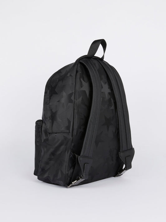 Black Star Print Backpack