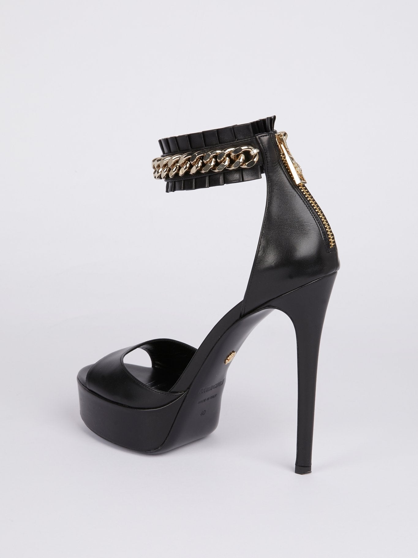 Chain Ankle Strap High Heel Sandals