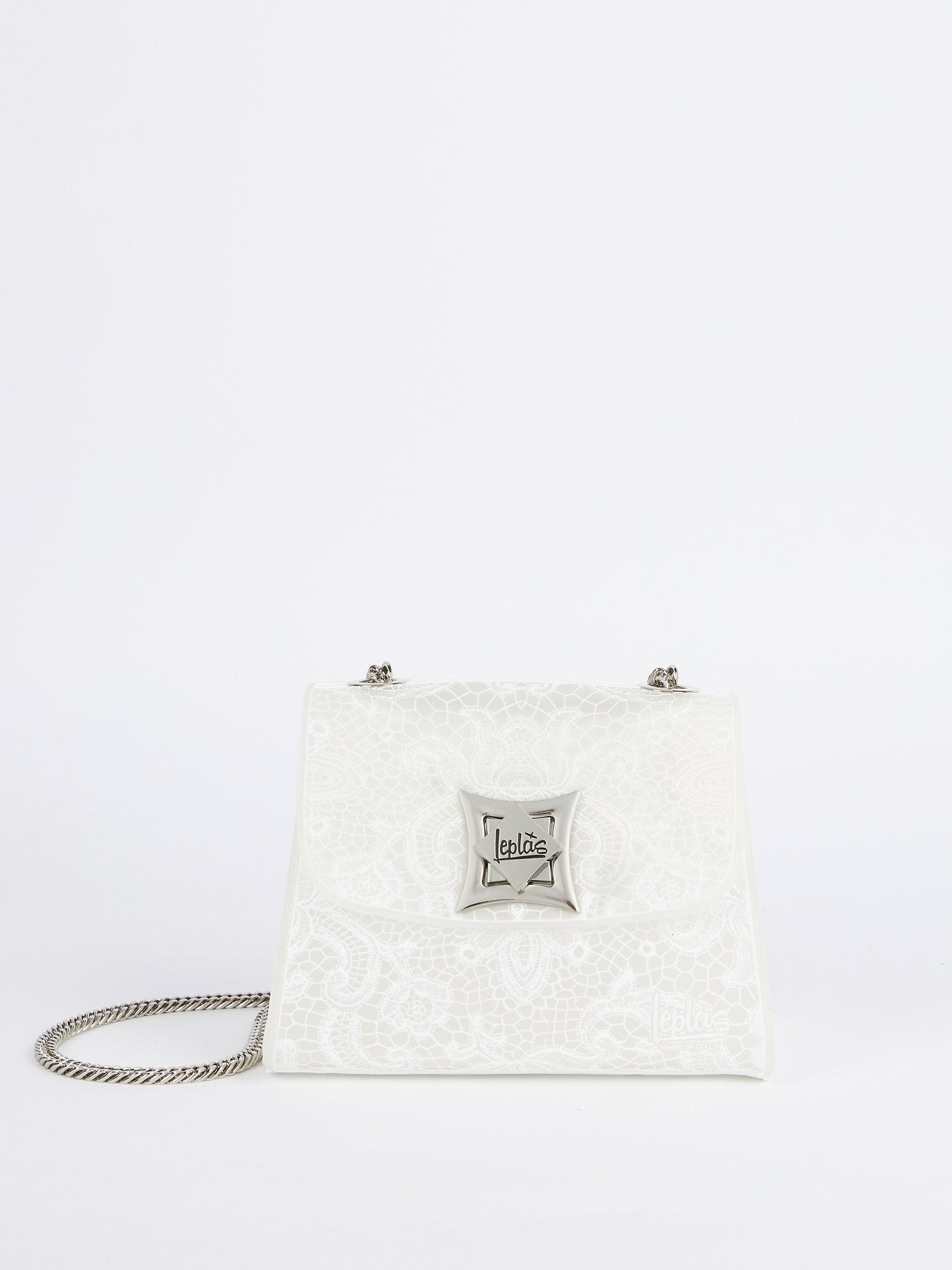 White Mignon Lace Shoulder Bag