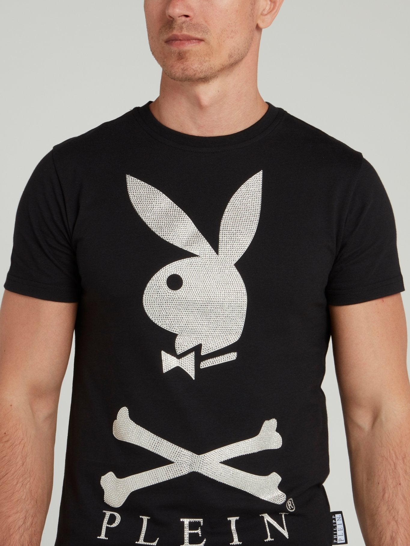 Black Playboy Print T-Shirt