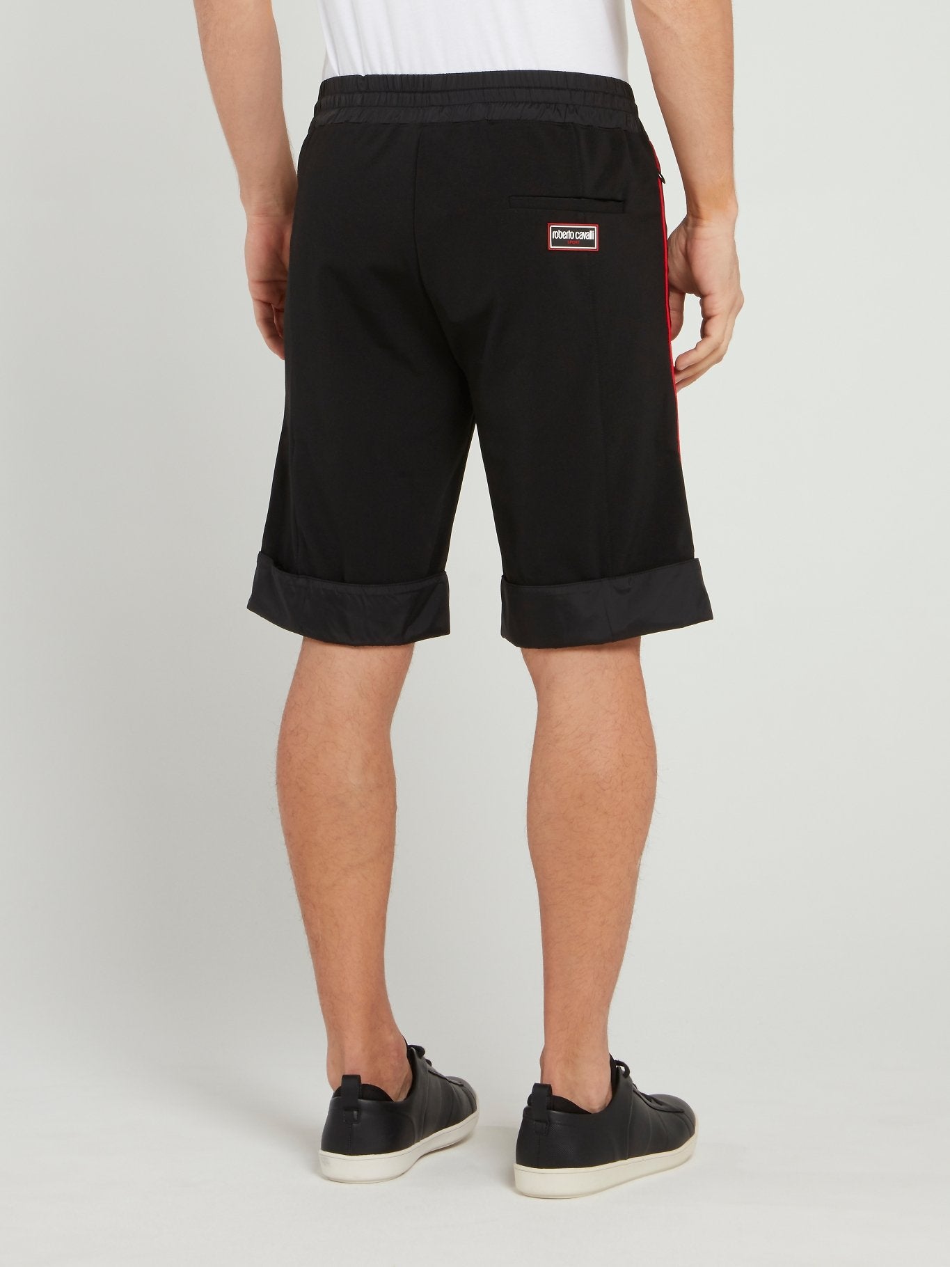 Black With Side Line Detail Shorts