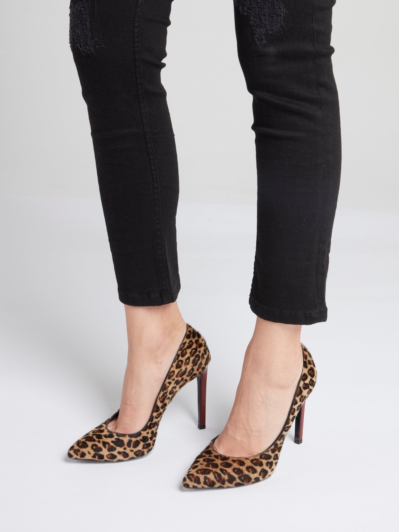 Leopard Effect Court Shoes