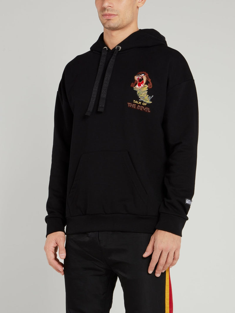 Tasmanian Devil Black Hoodie Sweatshirt