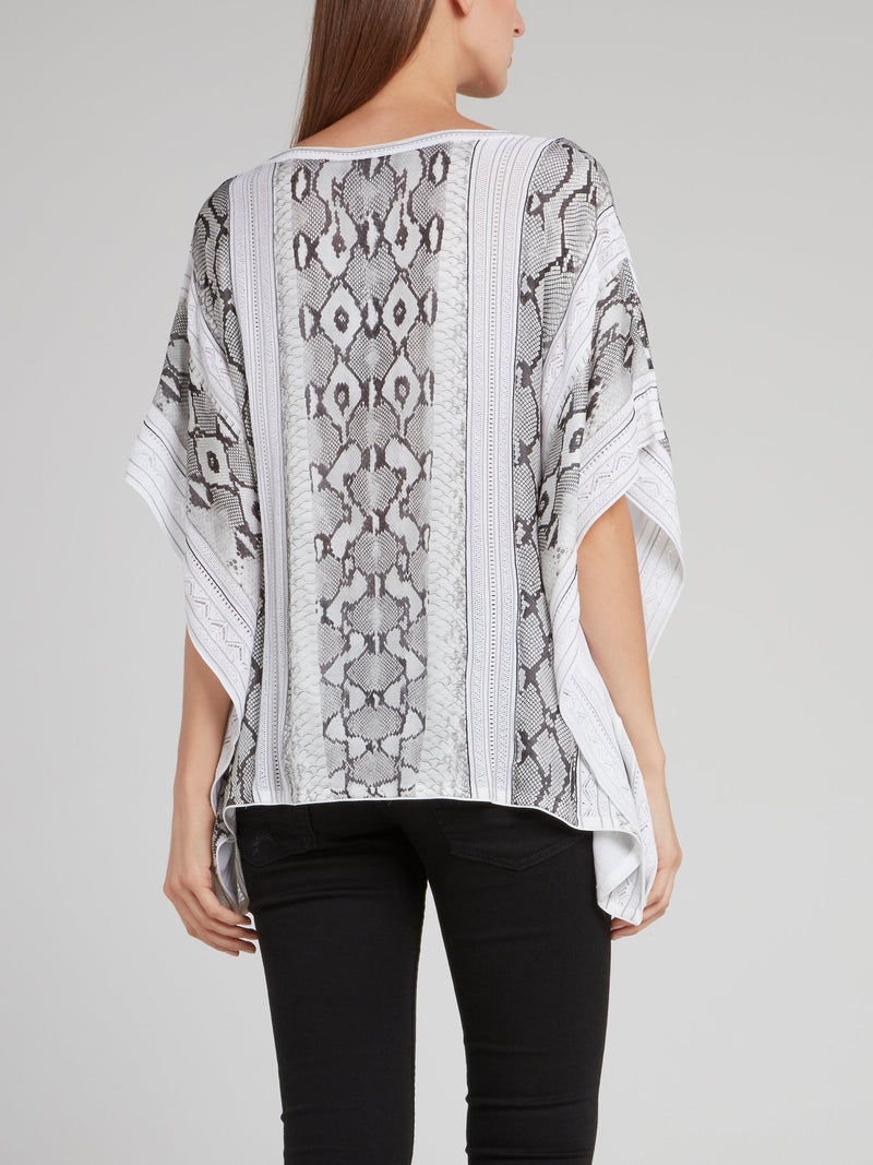 Snake Effect Square Top
