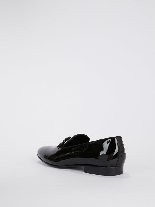 Black Patent Leather Loafers