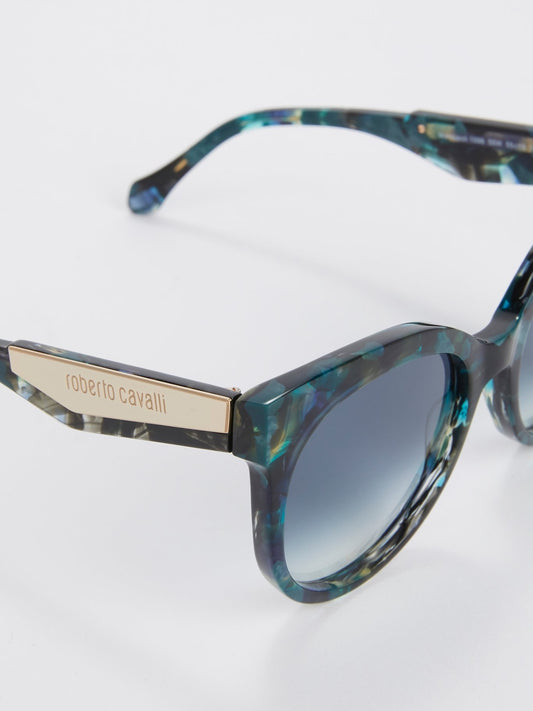 Солнцезащитные очки с синими градиентными линзами Havana